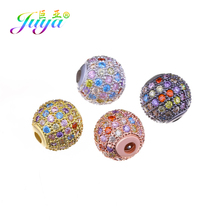 Juya-miçangas para fazer joias, conjunto com 4 peças, 10mm, contas de cristal, bola redonda, com pedras naturais, faça você mesmo, fabricação de joias com contas 2024 - compre barato