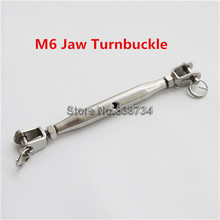 5pcs 304 Stainless Steel Closed Body M6 Jaw Turnbuckle Adjust Chain Rigging 2024 - buy cheap