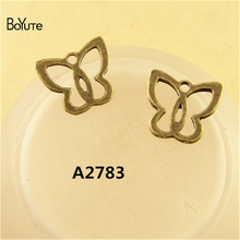 Pingente borboleta liga de zinco antiguidade de bronze boyute (200 tamanhos) 11*13mm descobertas componentes de joias faça você mesmo 2024 - compre barato