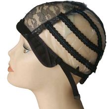 5 шт./Лот, черные пластиковые сетчатые колпачки для изготовления париков, плетеная шляпа с регулируемым ремешком, размер S, M, L 2024 - купить недорого