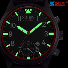 Xinew relógio masculino de quartzo 2020, relógio analógico militar esportivo do exército, relógio de pulso luminoso 2024 - compre barato