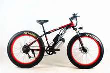 Nova bicicleta elétrica velocidade de 7 10.8ah 500 W bateria de lítio praia snowmobile snowmobile 26 "off-road bicicleta elétrica 2024 - compre barato
