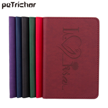 Petrichor capa para passaporte de couro, carteiras estilosas com porta-passaporte para homens e mulheres cartões de crédito 2024 - compre barato