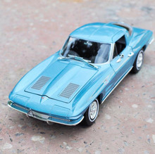 Chevrolet Corvette 1963,1:24 advanced alloy car model,diecast metal model toy vehicles Collection Model,free shipping 2024 - buy cheap