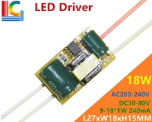 AC 100V to 240V 9W 10W 11W 12W 15W 18W Lighting Transformer DC 30V - 80V LED Tube Driver Output 240mA  T8 Lamp head Power Supply 2024 - buy cheap