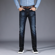 Men's Jeans Trousers 2018 New Brand Male Straight High Quality Denim Pants Men Business Casual Simple Style Masculino Size 28 42 2024 - buy cheap