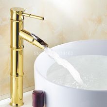 Polished Gold Color Brass Single Handle Lever Bathroom Deck Mounted Single Hole Faucet Vessel Sink Basin Mixer Tap anf086 2024 - buy cheap