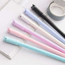 1pcs Kawaii Creative fountain pen cute cat pattern school Office stationery Supplies Black Black ink 0.5mm Pen refill 2024 - buy cheap