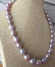 huge 9-10mm south sea baroque lavender pearl necklace 18inch 14k 2024 - buy cheap