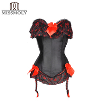 Miss Moly Steampunk Corset Gothic Bustier 6XL Plus Size Women Sexy Overbust Clothes Tummy Slimming Sheath Plastic Boned Top 2024 - buy cheap