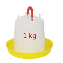 Bebedero de aves de corral para pollos y patos, bebedero de codorniz, cubo de agua para beber aves, herramientas para criar pollos y patos, 1kg, 4 Uds. 2024 - compra barato