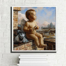 Cuadro en lienzo de 40x50cm de Angel & doves, cuadros para pintura para sala de estar por números, adhesivos para pared TF20 2024 - compra barato