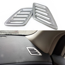 For Nissan Tiida Pulsar C13 2014 2015 2016 ABS Chrome Matte Air Outlet Dashboard Decorative Frame Trim Car Covers 2pcs 2024 - buy cheap