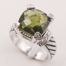 Peridot Women 925 Sterling Silver Ring F716 Size 6 7 8 9 10 2024 - buy cheap