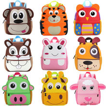 Mochila escolar infantil com desenho de animal, bolsa fofa para crianças pequenas, bolsa escolar de ombro para presente 2024 - compre barato