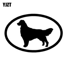 YJZT 15.2*10.1CM Retriever Golden Stylish Classic Motorcycle Car Decorative Accessories Cute Animal Stickers C6-1220 2024 - buy cheap