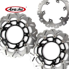 ARASHI HAYABUSA GSXR1300 Front Rear Brake Rotors Disc For SUZUKI GSX-R 1300 2008-2015 2009 2010 2011 2012 2013 2014 / B-KING 2024 - buy cheap