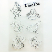 YLCS455 Birds Silicone Clear Stamps For Scrapbooking DIY Photo Album Cards Decoration Craft Transparent Stamp Clear Stamp New 2024 - buy cheap