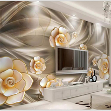 Papel de pared de beibehang personalizado, papel tapiz para sala de estar, mural 3D, flor de fantasía, Fondo de joyería, pintura decorativa para pared 2024 - compra barato