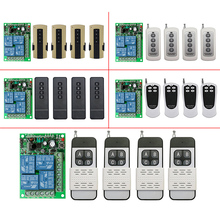 Interruptor inteligente de longo alcance com controle remoto, 1000m, dc múltiplo, 12v, 24v, 10a, 4ch, 4 canais, sem fio, receptor + transmissor