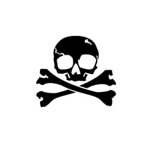15.2*13.7CM Pirate Jolly Roger Skull Car Stickers Covering The Body Cartoon Vinyl Decals Black/Silver C7-1015 2024 - buy cheap
