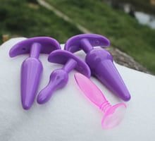 4pcs/set Adult Sex Toy Jelly Butt Plug,Cheap and High quality Anal plug for beginners,Sex Products for men and women 2024 - buy cheap