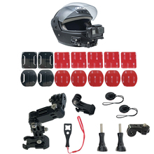 Casco de motocicleta soporte frontal de la barbilla para Xiaomi YI 4K GoPro Hero 8 7 6 4 SJCAM Sj4000 EKEN H9 accesorios de la Cámara de Acción 2024 - compra barato