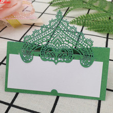 10pcs 9*9 CM Laser Cut Seat Card Vintage Table Number Name Card Place Cards Wedding Baby Shower Birthday Party Decoration 5Z 2024 - buy cheap