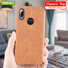 MOFi Original Da Pele Para Xiaomi Redmi Nota 7 7s Pro Caso 6.3 Flip Stand Fundas Nota Redmi 7 Pro capa PU Couro Capa Redmi Note7 2024 - compre barato