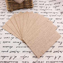 10pcs Shabby Chic Natural Jute Burlap Dining Table Mat Round Square Linen Table Placemat Cup Mat For Home Wedding Party Decor 2024 - buy cheap