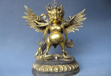 Song voge-estatua de Dios del pájaro, Gema S1249, Tíbet, clásico, Bronce Antiguo, Buda 2024 - compra barato