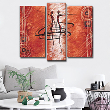 Free Shipping ! 3pcs/set Dancer Painting Series Handpainted Modern Oil Painting On Canvas The Modern Wall Art Abstract 2024 - buy cheap