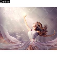 Zhui Star Full Square Drill 5D DIY Diamond Painting "Dancer" 3D Embroidery Cross Stitch Rhinestone Mosaic Decor 2024 - buy cheap