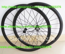 Обод 24 мм трубчатый комплект колес-3K полный углеродный дорожный велосипед 700C комплект колес обода (отверстия 20,24 ) + спица + ступица + тормозная колодка 2024 - купить недорого