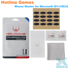 2sets/pack Original Hotline games competition level mouse skates for Microsoft IE3.0 IO1.1 IO 0.6mm thickness Replace foot gilde 2024 - buy cheap