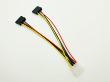 Новый 4Pin IDE Molex к 2 серийный ATA SATA Y сплиттер кабель питания жесткого диска для добавления SATA Дисков Для майнинга биткоинов 2024 - купить недорого