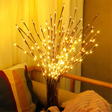 10pcs/Lot  LED Willow Branch Lights Lamp Natural Tall Vase Filler Willow Twig Lighted Branch Christmas Wedding Decorative Lights 2024 - buy cheap