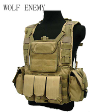 Airsoft táctico Molle para exteriores, chaleco de hidratación de combate RRV, bolsa de agua, arena negra MC Olive Drab 2024 - compra barato