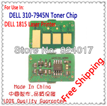Совместимый принтер Dell 1815 1815n 1815dn тонер-чип, для Dell 310-7945 RF223 310-7943 PF658 736368 тонер-картридж чип пополнения 2024 - купить недорого