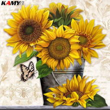 Full Square/Round 5D DIY Diamond Painting Embroidery Sunflower Full Drill Mosaic Embroidery Home Decor Painting HYY 2024 - buy cheap