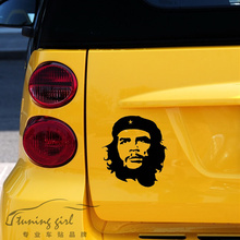 Pegatinas de decoración creativa para coche, calcomanías de 24CM x 22CM Che Ernesto Guevara Cuba, vinilo para maletero, decoración con estilo para coche D15 2024 - compra barato