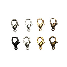 10/12/14/16/18/21mm 50Pcs/Lot Silver/Gold Metal Lobster Clasps Hooks Bracelet/Necklace Jewelry Connectors Hand Making DIY Buckle 2024 - buy cheap