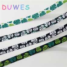 DUWES 3/8 ''50 ярдов бесплатная доставка лист печатных Grosgrain ленточный аксессуар бант для волос Головные уборы DIY украшения OEM 9 мм D1088 2024 - купить недорого