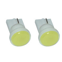 1000X Ceramic LED T10 COB W5W 168 20MA Wedge Door Instrument Side Bulb Lamp Car Light White Blue Green Red Yellow Source DC 12V 2024 - buy cheap