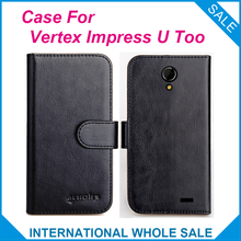 Hot! 2016 Vertex Impress U Too Case,6 Colors High Quality Leather Exclusive Case For Vertex Impress U Too Cover Phone Tracking 2024 - buy cheap
