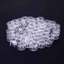 50Pcs/lot Plastic Empty Bobbins Transparent Sewing Machine Spools for Home Sewing Threads Bobbins Accessories 2024 - buy cheap