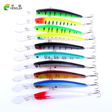 HENGJIA 10pcs 14.5cm 14.7g  Isca Artificial 2016 Minnow fishing wobblers carp Fishing Lure pesca pike Hard Bait Fishing tackle 2024 - buy cheap