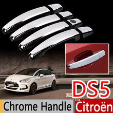 For Citroen DS5 2011-2017 Chrome Handle Covers Trim Set for DS 5 5Door Car Accessories Stickers Car Styling 2012 2013 2015 2016 2024 - buy cheap