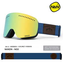 Nandn-óculos de esqui para homens e mulheres, dupla camada de proteção uv 400, máscara de esqui, snowboard, óculos multifuncionais 2024 - compre barato