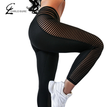 CHRLEISURE Women Push Up Leggings Fitness Sportswear High Waist Workout Leggings Femme Black Elastic Leggings Women 2024 - buy cheap